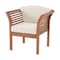 Alaterre Furniture Stamford Eucalyptus Wood Outdoor Set with 2 Chairs, Bench, and Coffee Table, Set of 4 ANSF01123EBO - alternate 3